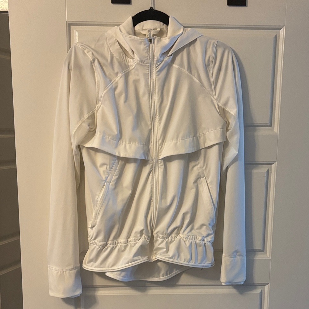 Women's Lulu Lemon Off White Zip Jacket